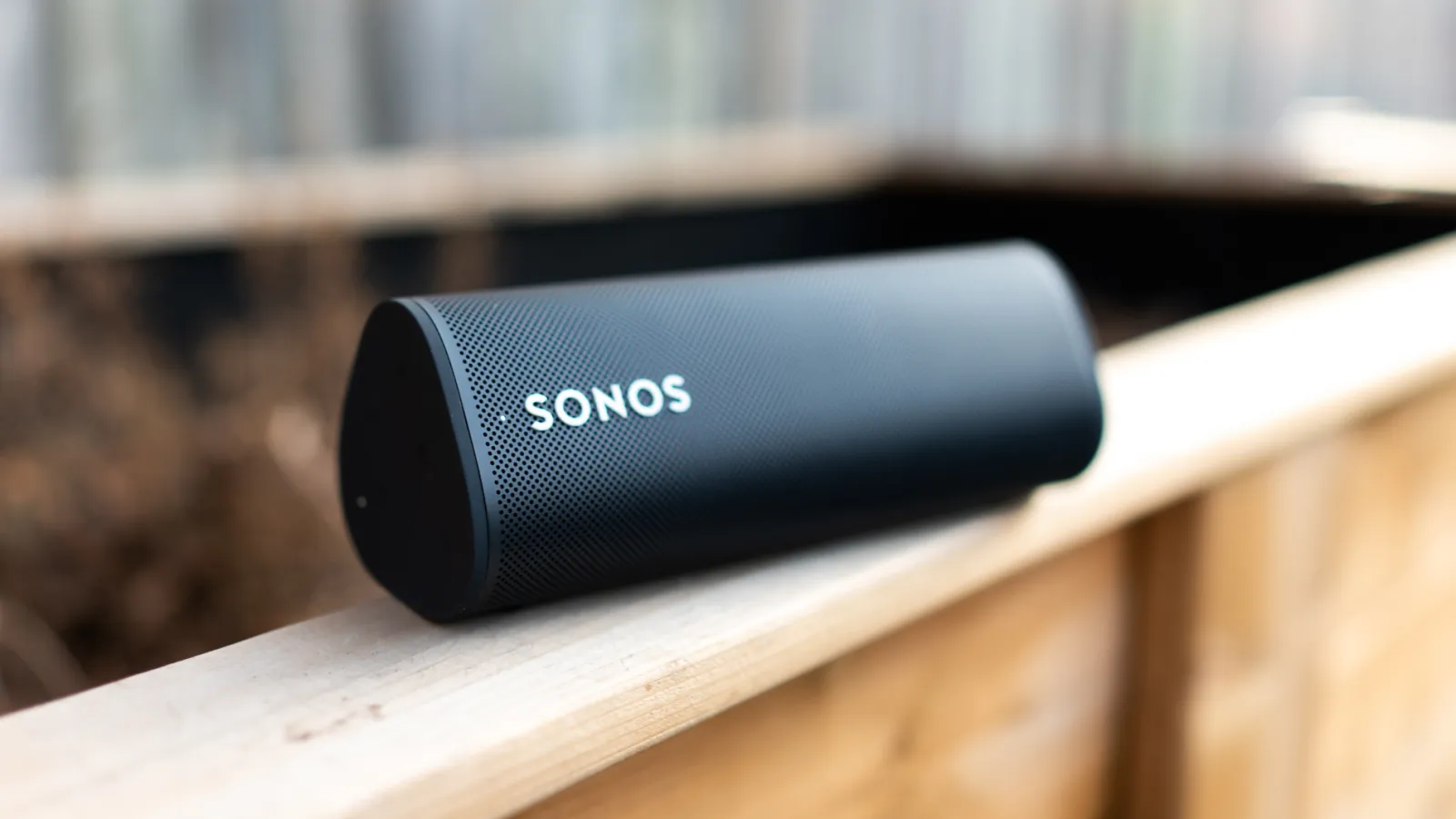 Sonos speaker on a shelf