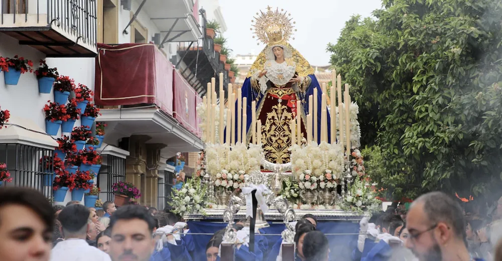 Semana Santa procession in the streets of Marbella