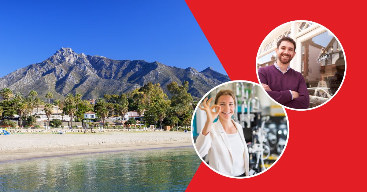 Marbella beach with local business owners: advertising on Chilli FM